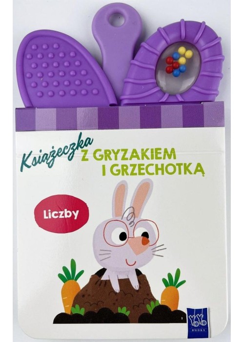 Książeczka z gryzakiem i grzechotką. Liczby
