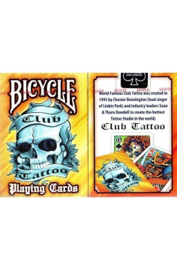 Karty do gry Bicycle Tattoo Club V2 Orange