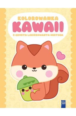 Kolorowanka Kawaii z grubym lakierowanym obrysem