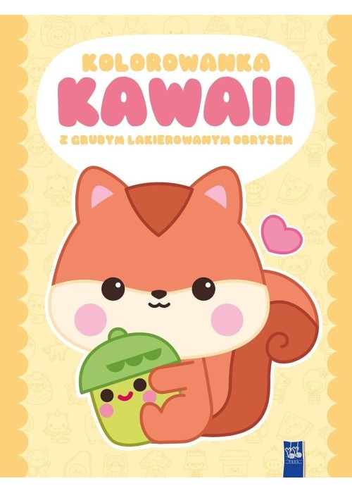 Kolorowanka Kawaii z grubym lakierowanym obrysem