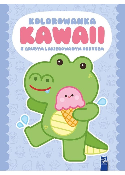 Kolorowanka Kawaii z grubym lakierowanym obrysem