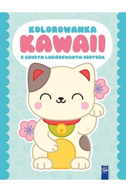 Kolorowanka Kawaii z grubym lakierowanym obrysem