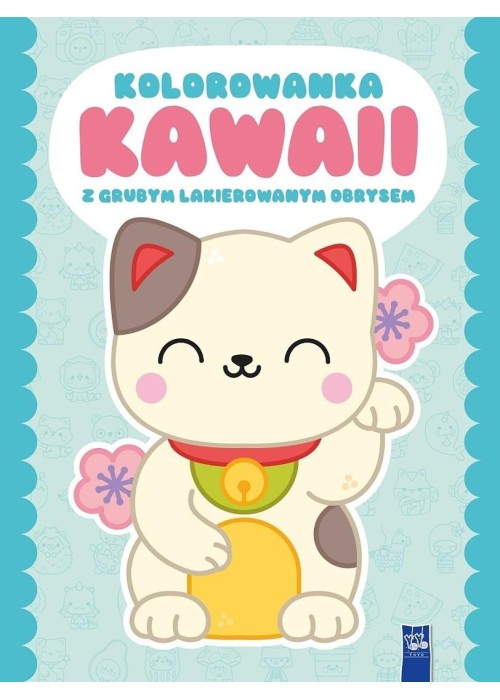Kolorowanka Kawaii z grubym lakierowanym obrysem