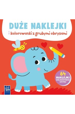 Duże naklejki i kolorowanki z grubymi obrysami