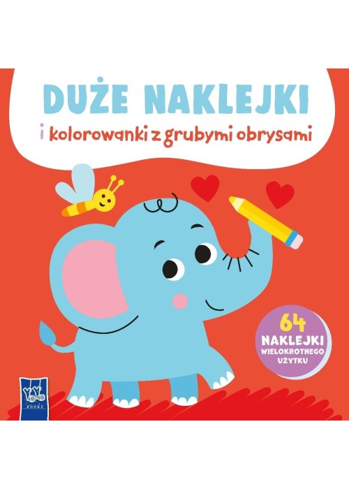 Duże naklejki i kolorowanki z grubymi obrysami