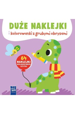 Duże naklejki i kolorowanki z grubymi obrysami