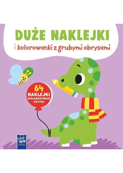 Duże naklejki i kolorowanki z grubymi obrysami
