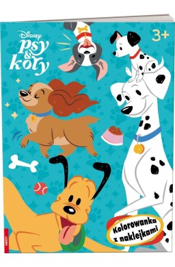 Disney Psy & Koty. Kolorowanka z naklejkami