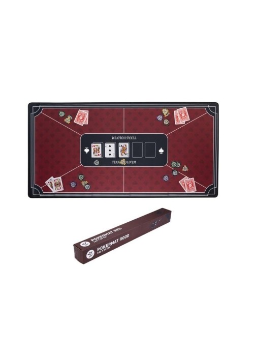 Mata do pokera czerwona (140x80cm)