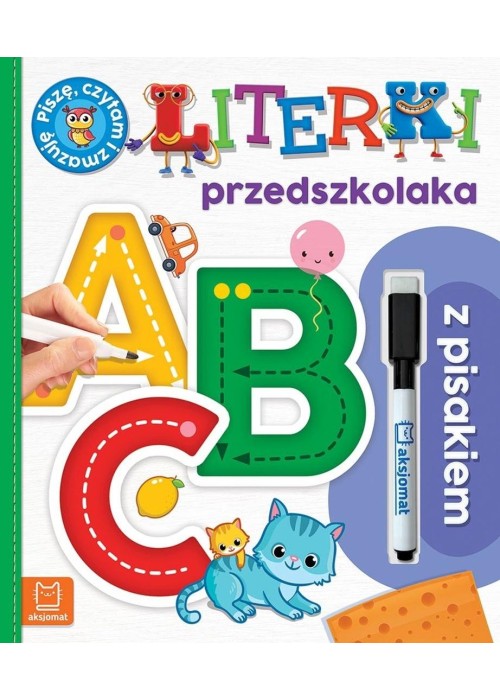 A, B, C. Literki przedszkolaka z pisakiem