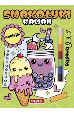 Modułowa kredka. Kawaii smakołyki z naklejkami