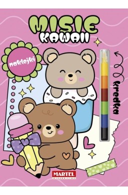 Modułowa kredka. Kawaii misie z naklejkami