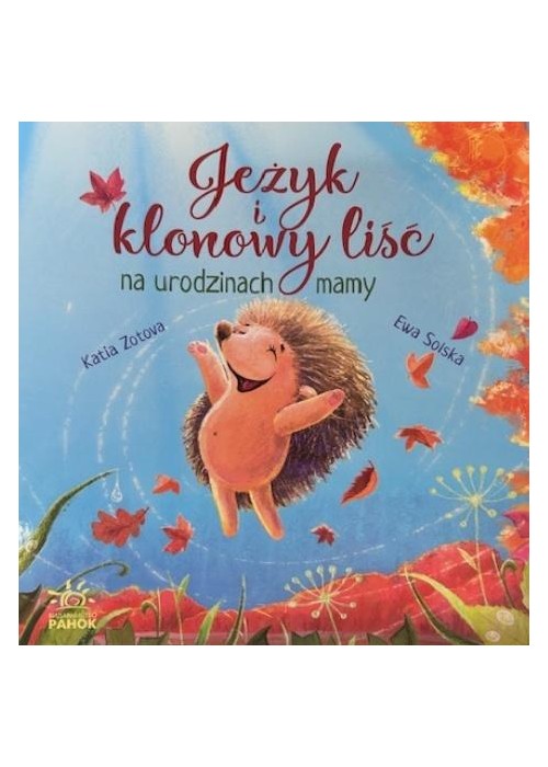 Jeżyk i klonowy liść na urodzinach mamy