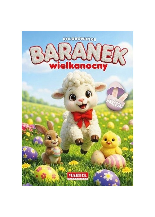 Baranek wielkanocny z naklejkami