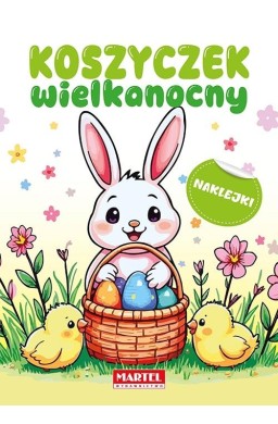 Koszyczek wielkanocny z naklejkami