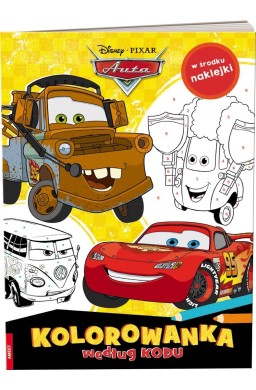 Disney Pixar. Auta. Kolorowanka według kodu