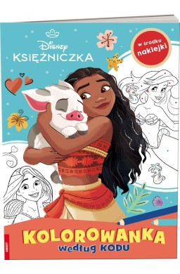 Disney Księżniczka. Kolorowanka według kodu