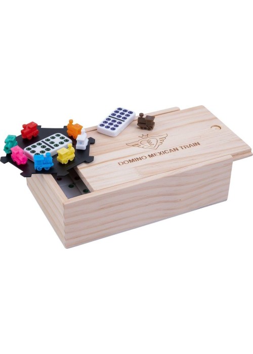 Domino Double Maxican Train w skrzyni