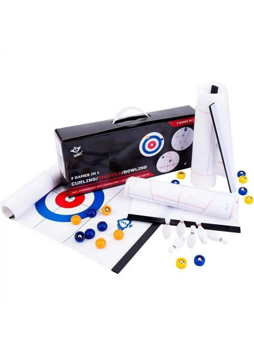 Curling Shuffle Bowling Zestaw Rodzinny 120x28cm