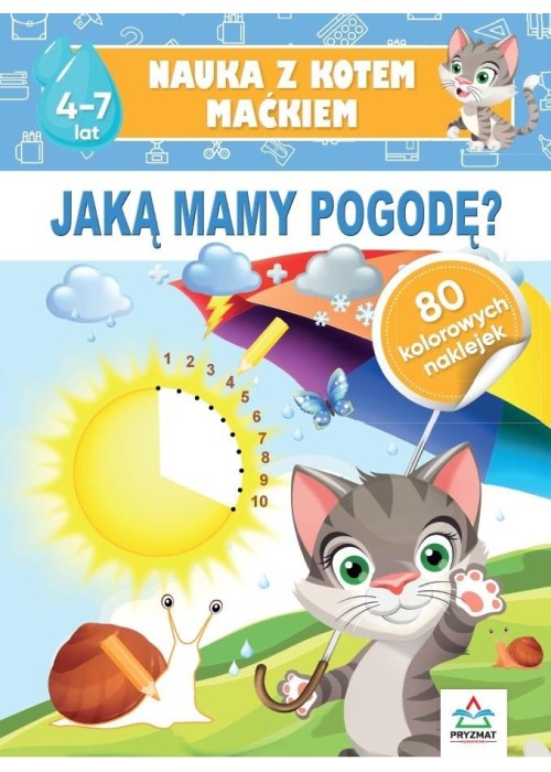 Nauka z kotem Maćkiem. Jaką mamy pogodę?