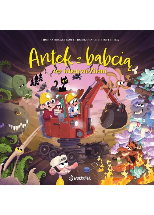 Antek z babcią we wnętrzu Ziemi