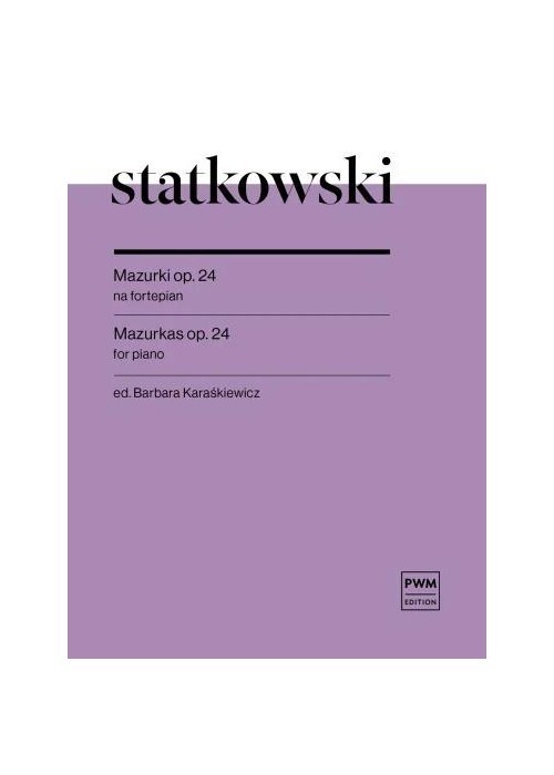 Mazurki op. 24 nuty na fortepian