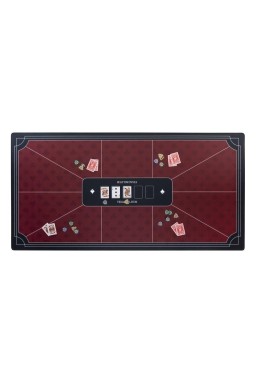 Mata do pokera czerwona (180x90cm)
