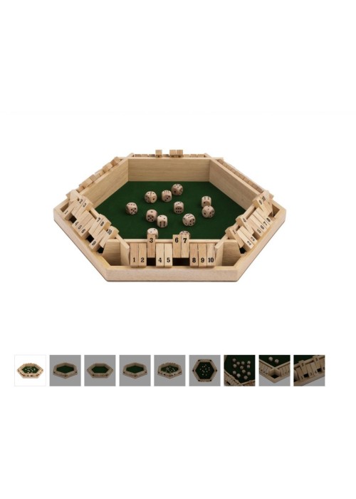 Shut the BOX zestaw dla 6 graczy