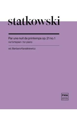 Par une nuit de printemps op.21 nuty na fortepian
