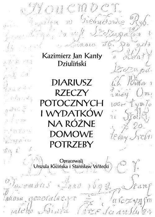 Diariusz rzeczy potocznych i wydatków na różne...