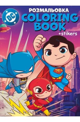 Kolorowanie z naklejkami WB Super Friends