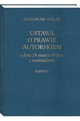 Ustawa o prawie autorskim z dnia 29 marca 1926r.