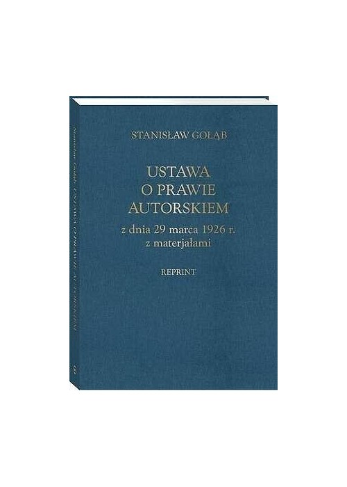 Ustawa o prawie autorskim z dnia 29 marca 1926r.