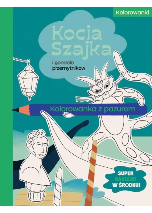 Kocia Szajka i gondola przemytników. Kolorowanka..