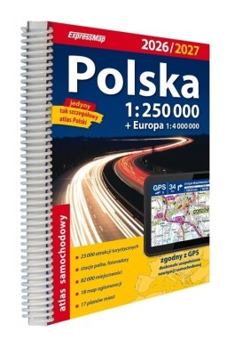 Atlas samochodowy Polska 1:250 000 w.2026/2027