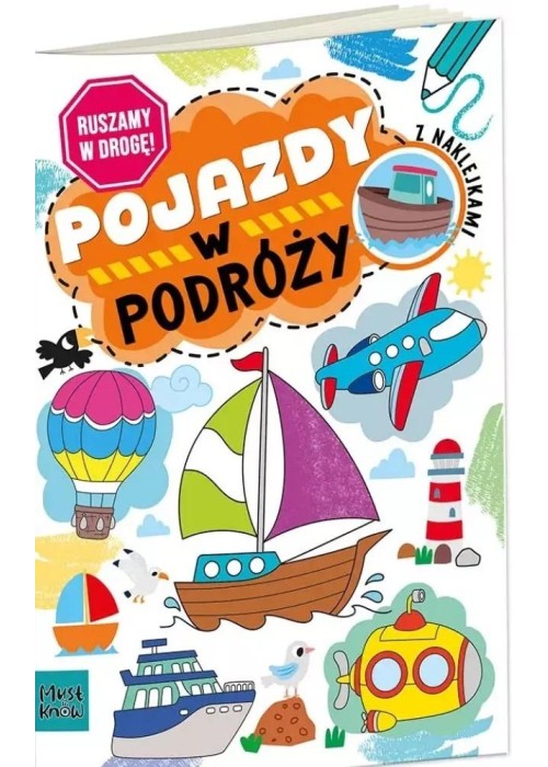 Kolorowanka a4 ruszamy w drogę - pojazdy w podróży