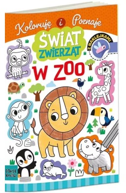 Kolorowanka a4 świat zwierząt - w zoo