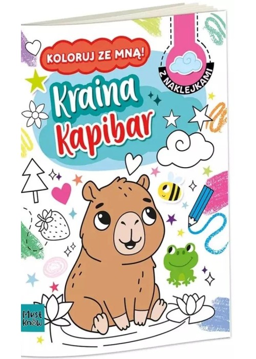 Kolorowanka a4 koloruj ze mną - kraina kapibar