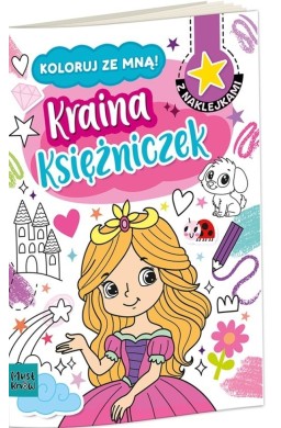Kolorowanka a4 koloruj ze mną - kraina księżniczek
