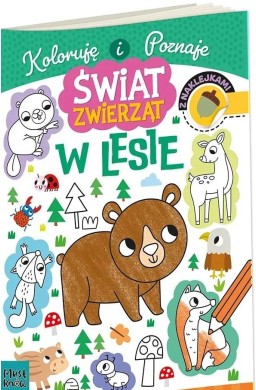 Kolorowanka a4 świat zwierząt - w lesie