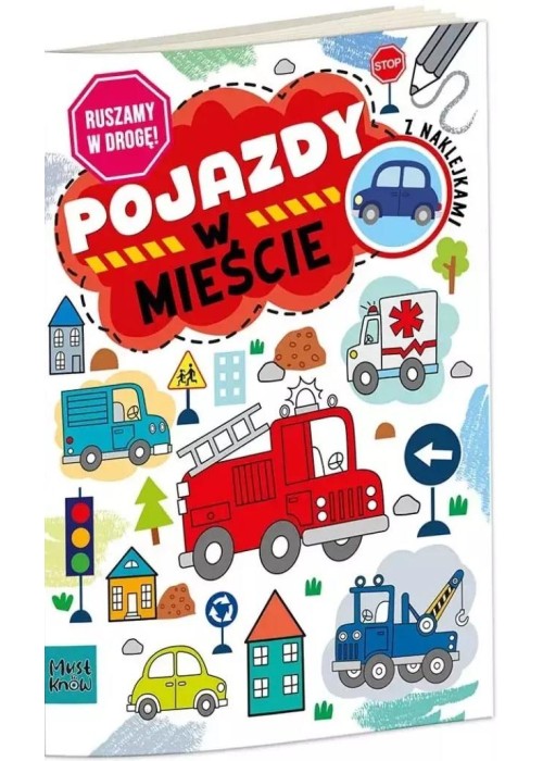 Kolorowanka a4 ruszamy w drogę - pojazdy w mieście