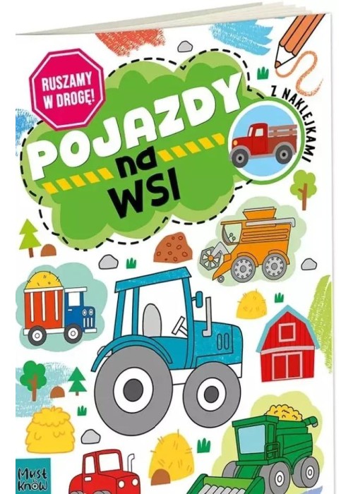 Kolorowanka a4 ruszamy w drogę - pojazdy na wsi