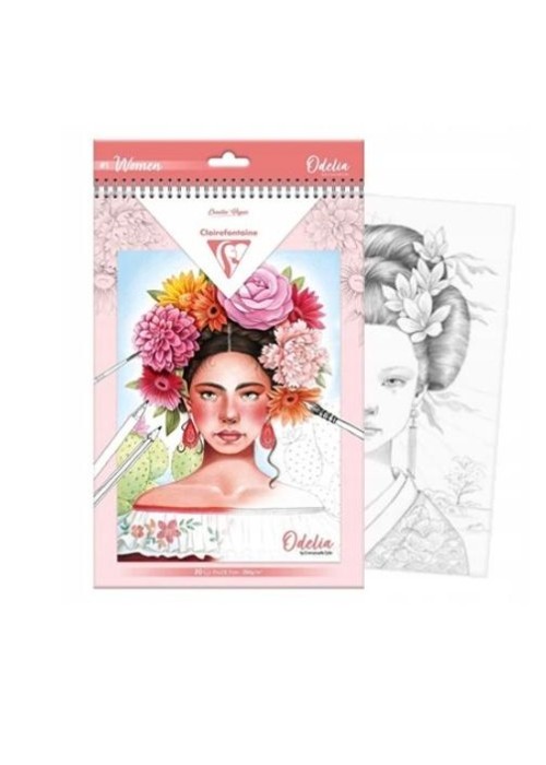 Kolorowanki A4 Odelia Women - Emmanuelle Colin