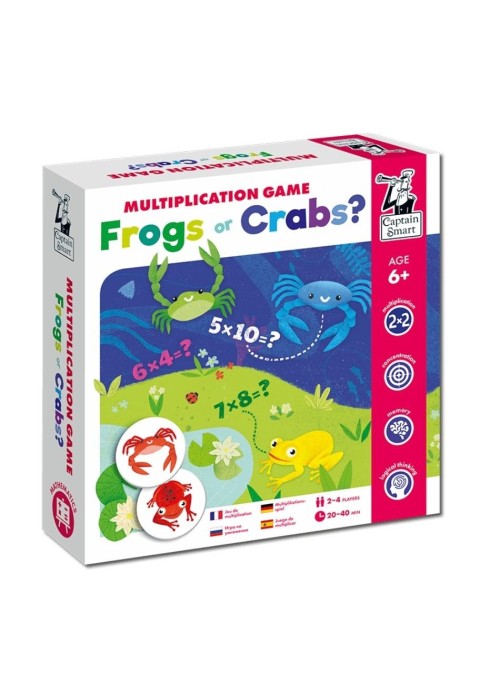 Captain Smart. Frogs or Crabs? Multiplication Game