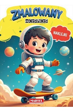 Zmalowany kosmos z naklejkami