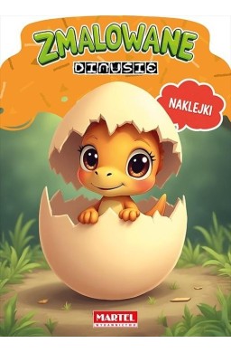 Zmalowane dinusie z naklejkami