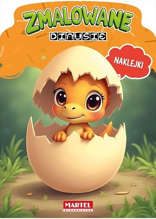 Zmalowane dinusie z naklejkami