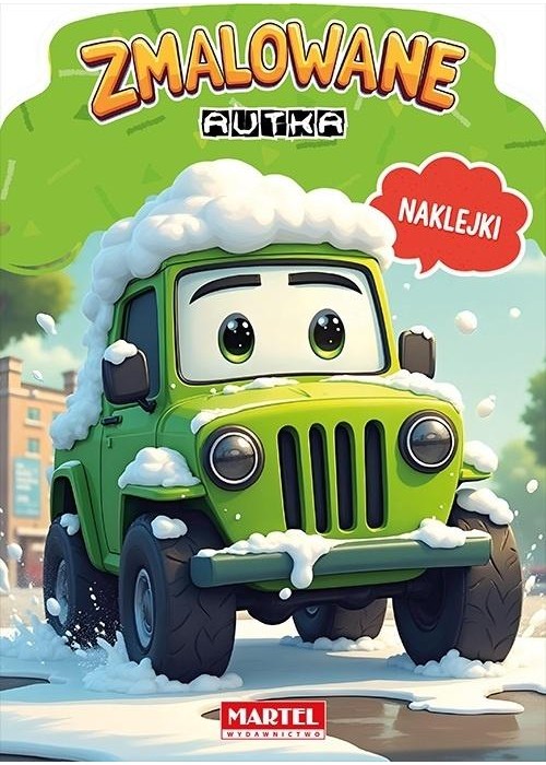 Zmalowane autka z naklejkami