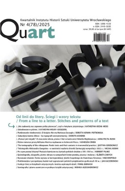 Quart nr 4(78) 2025 Od linii do litery