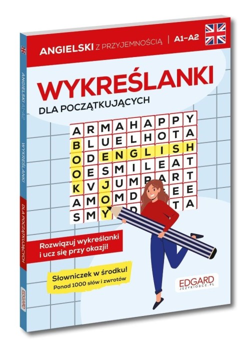 Angielski. Wykreślanki dla początkujących A1-A2